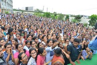 Happy Wedding Movie Team At Sri Chaitanya College